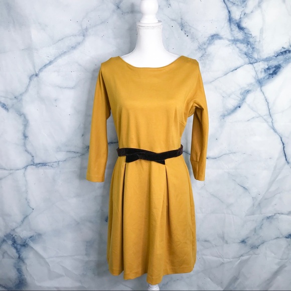 Anthropologie Dresses & Skirts - Anthro Girls From Savory Mustard Dress